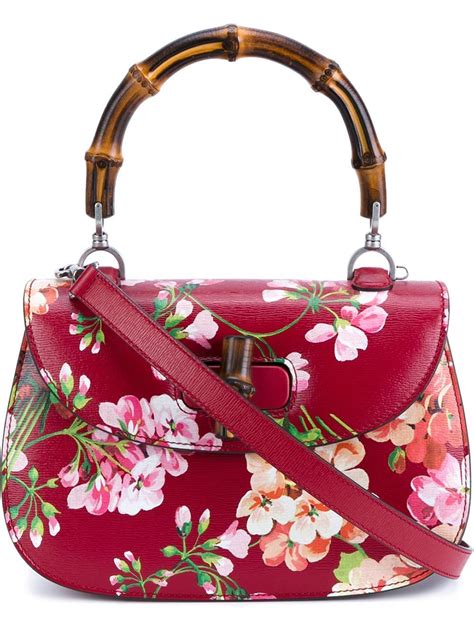 gucci bag with flower print|Gucci botanical shoulder bag floral.